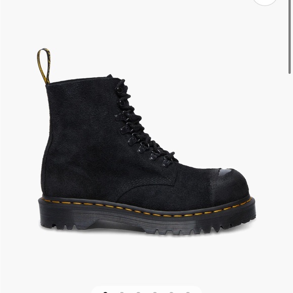 NWT Dr. Martens, 1460 Hairy Suede Lace Up Boots Unisex Men’s 9/Women’s 10 - Picture 1 of 8